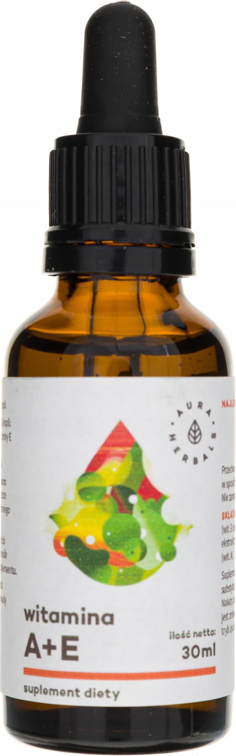 Aura Herbals Witamina A + E W Kroplach 30ml - Opinie I Ceny Na Ceneo.pl