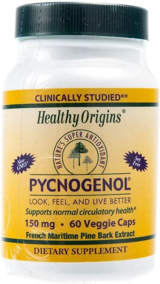 Preparat medycyny naturalnej Healthy Origins Pycnogenol 150mg 60 kaps