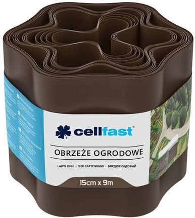 Cellfast Obrzeże ogrodowe 15cm Brązowe 9m (30012)