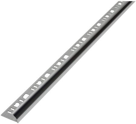 Diall Profil Aluminiowy Narożny 9 mm Zewnętrzny Chrom 2,5 M