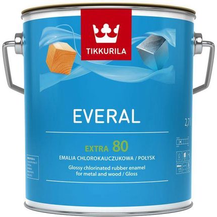 Tikkurila Emalia Everal Extra Chlorokauczukowa A [80] 2,7l