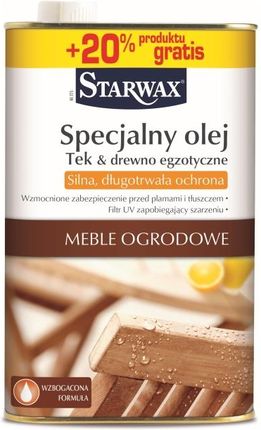 Starwax Specjalny Olej Ochronny Drewno Egzotyczne I Tekowe Bezbarwny 1 L