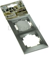 Zdjęcie Dpm Solid Ramka Podwójna Corner60 Srebrna 60002PS - Żarów