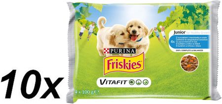 Karma friskies VitaFit JUNIOR Kurczak marchewka w sosie 40x100g Ceny i opinie Ceneo.pl