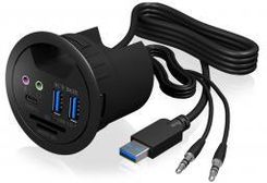 Zdjęcie RaidSonic IcyBox 3.0 USB-C Audio Czarny (IBHUB1404A) - Jelenia Góra