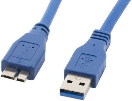 Lanberg USB 3.0 micro AM-MBM5P 0,5m Niebieski (CAUS3M10CC0005B)