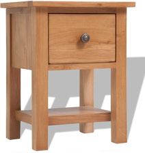 vidaXL Szafka Nocna Z Drewna Dębowego 36X30X47 Brąz