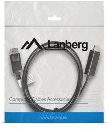 Lanberg Kabel DisplayPort - HDMI M/M 1m czarny (CADPHD10CC0010BK)