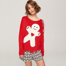 Reserved - Piżama ze świątecznym motywem - Czerwony - zdjęcie 1