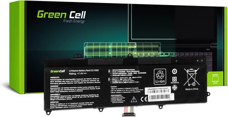 Green Cell Bateria C21-X202 do Asus X201E F201E VivoBook F202E Q200E S200E X202E (AS88)