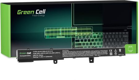 Green Cell Bateria A31N1319 A41N1308 do Asus X551 X551C X551CA X551M X551MA X551MAV F551 F551C F551M R512C R512CA R553L (AS90)