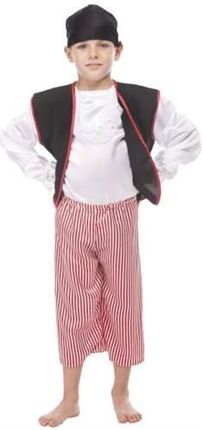 Pirat z kamizelką czerwony 140 kostiumy dla dzieci