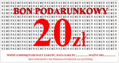 Zdjęcie BON PODARUNKOWY KEMER O WARTOŚCI 20 ZŁ - Malbork