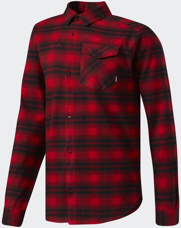Adidas Originals Koszula męska Stretch Flannel Shirt Adidas Koszula męska Stretch Flannel Shirt czerwono czarna r