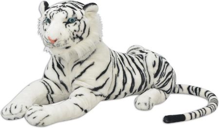vidaXL Pluszowy tygrys biały XXL (80164)