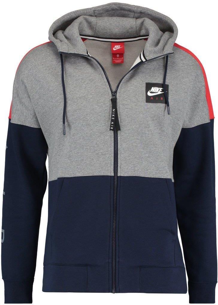 Nike Sportswear AIR FULL ZIP HOODIE Bluza rozpinana carbon heather