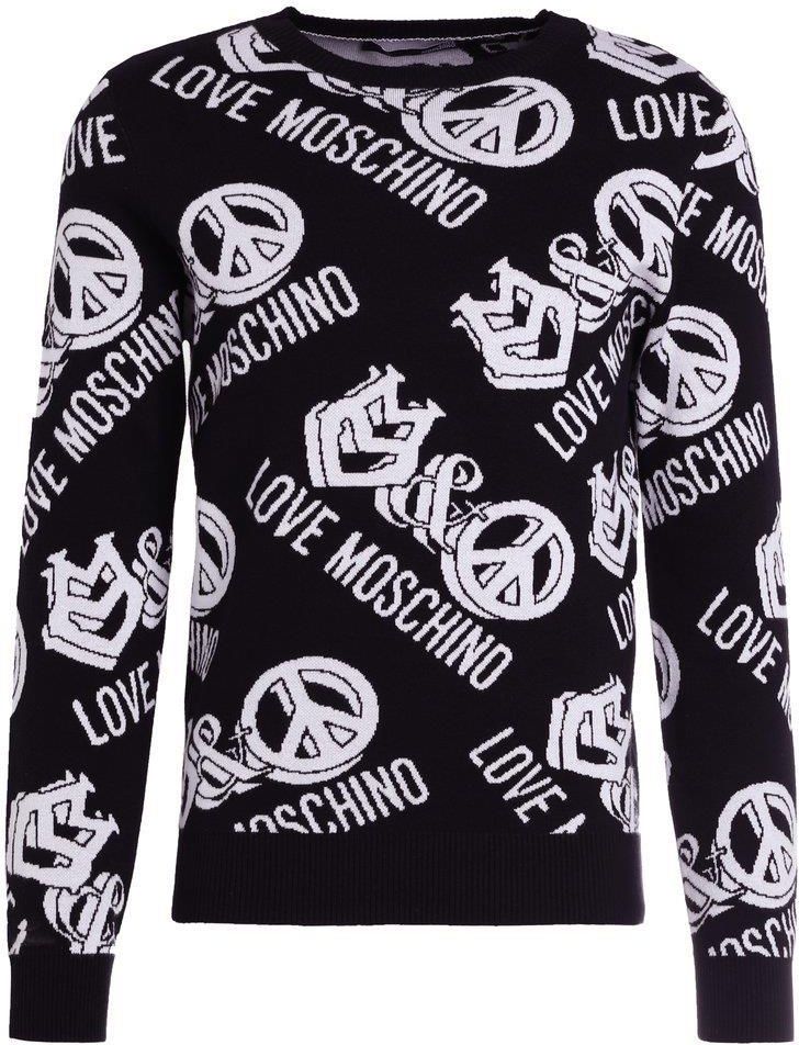 Love Moschino KNITTED JUMPER Sweter black Ceny i opinie Ceneo.pl
