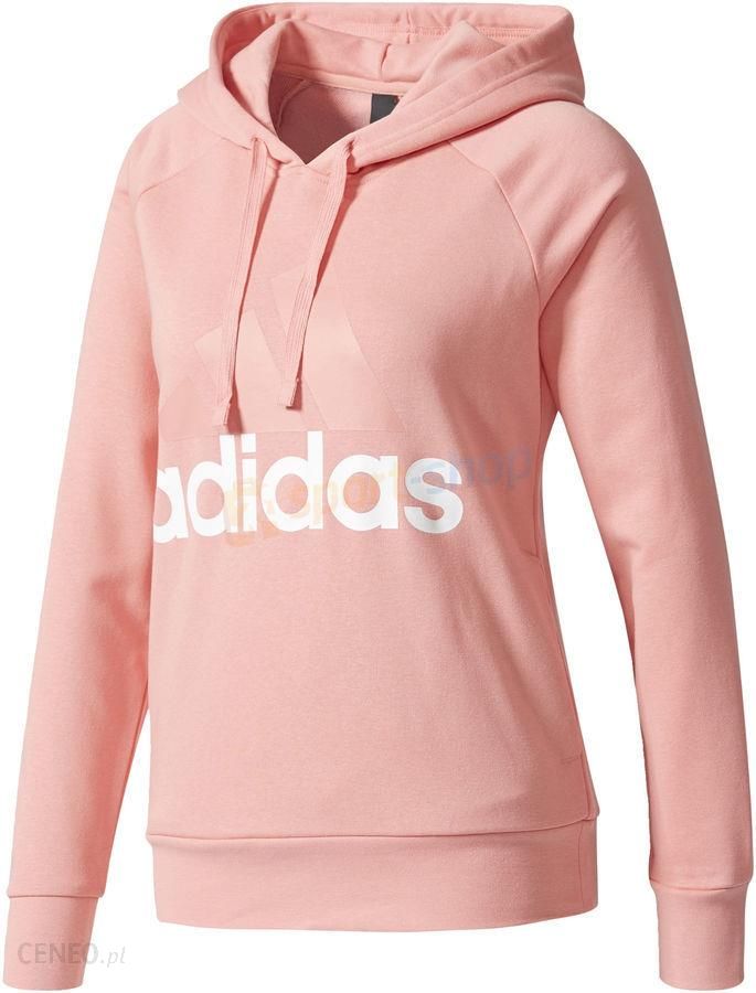 Bluza damska Essentials Linear Overhead Adidas (pudrowy róż) - Ceny i opinie - Ceneo.pl