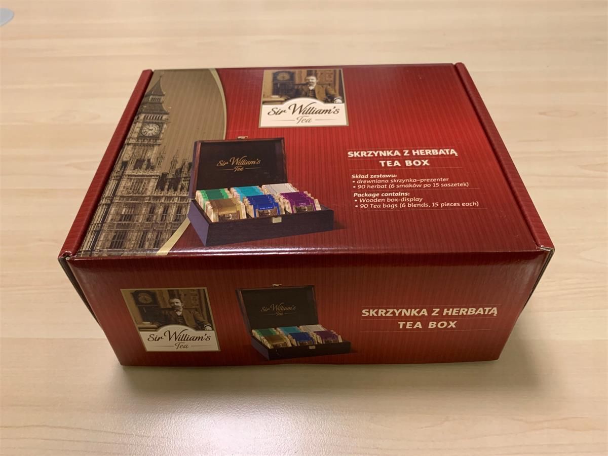 SIR WILLIAMS Skrzynka z herbatami 6 smaków 90tb - zdjęcie 5 SIR WILLIAMS Skrzynka z herbatami 6 smaków 90tb