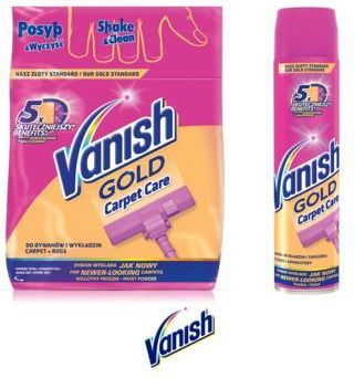 Vanish Gold Proszek + Pianka czyszczenie dywanów