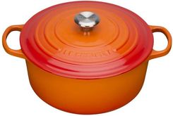 Le Creuset Lecreuset Brytfanna Żeliwna Emaliowana Signature Okrągła 22 Cm 3,3 L Płomienna