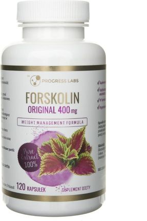 Progress Labs Forskolin Pokrzywa Indyjska 400 mg 180kaps.
