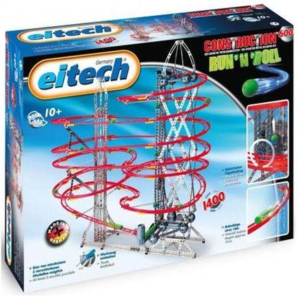 Eitech Klocki Konstrukcyjne Tor Dla Kulek 10 M Marble Run 1400El.