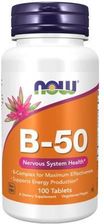 NOW Foods Vitamin B-50 100 Tabl - Opinie I Ceny Na Ceneo.pl