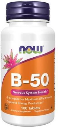 Tabletki NOW Foods Vitamin B-50 100 szt.