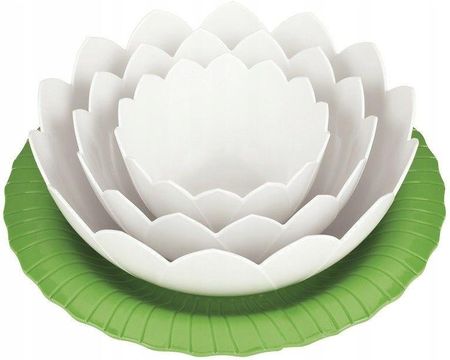 Zak! Designs Zestaw Misek Z Podstawką Lotus Zielony Biały (1751J370)