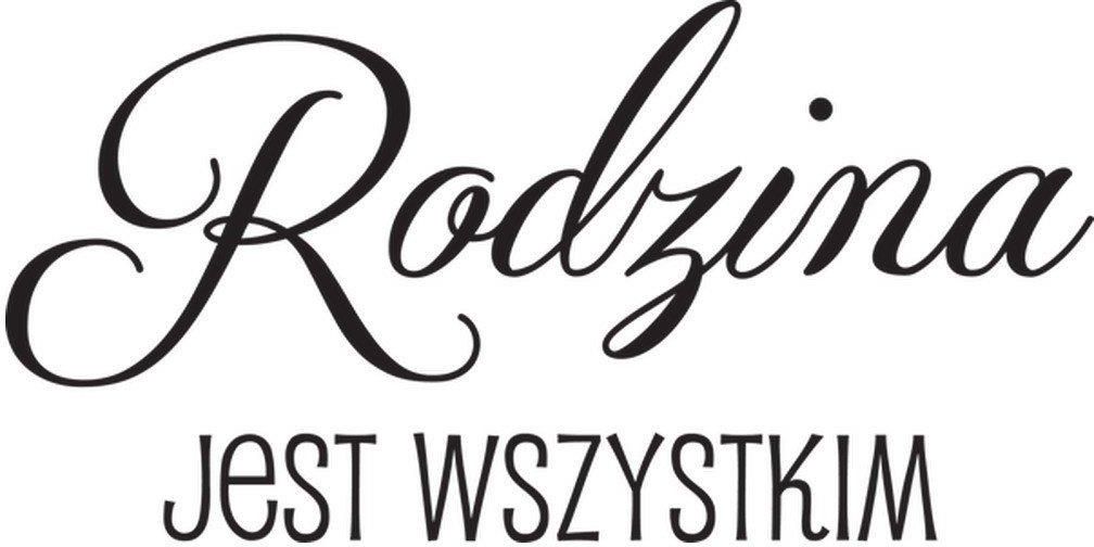 Cytaty Rodzina Jest Wszystkim Naklejka ścienna Wielokrotnego Użytku