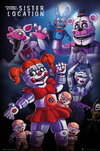Five Nights at Freddy's Sister Location Quad Maxi Poster 61 x 91.5cm