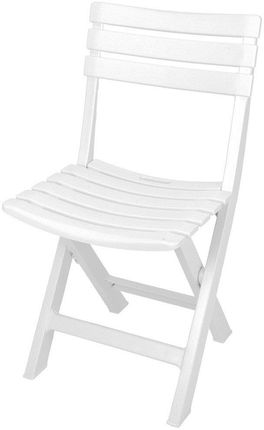 Progarden Składane Krzesło Ogrodowe Progarden, Białe, 80X41X34 Cm