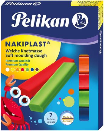 Plastelina Szkolna Nakiplast 7Kolorów 125G Pelikan