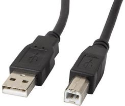 Lanberg USB-B 1.8m czarny (CAUSBA11CC0018BK)