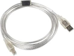 Lanberg USB - USB-B 1.8M Transparent (CAUSBA12CC0018TR)
