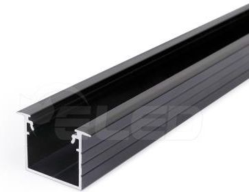 Topmet Profil Aluminiowy Led Linea In20 Czarny Anodowany Z Kloszem 2Mb (E4020021)