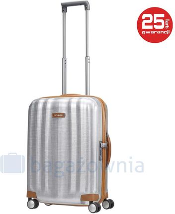 Mała kabinowa walizka SAMSONITE LITE-CUBE DLX 61242 Srebrna - srebrny