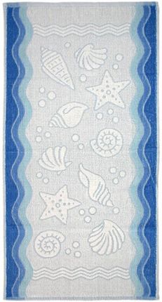 Ręcznik GRENO FLORA OCEAN niebieski 50x100