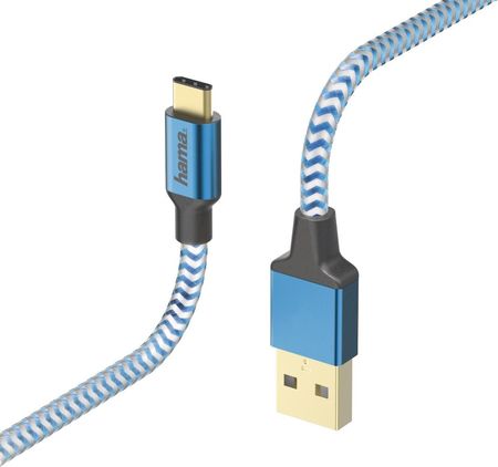 Hama Reflected USB Type-C USB-A 1,5 m niebieski (178295)