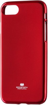 Mercury Goospery Żelowe Etui Jelly Case Iphone 8 / 7 Czerwone Czerwony
