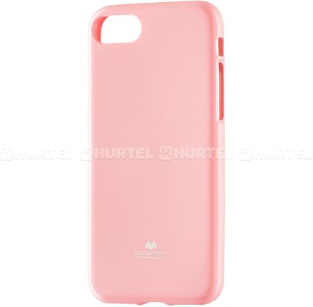 Mercury Goospery Żelowe Etui Jelly Case Iphone 8 / 7 Różowe Jasne Różowy Jasny