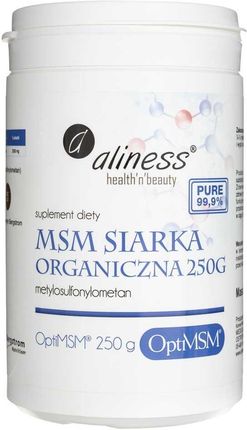 Medicaline Aliness MSM Siarka Organiczna w proszku 250g