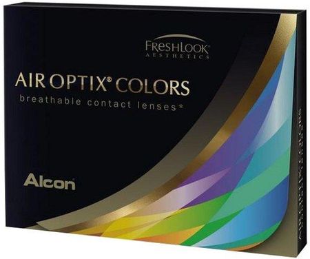 Air Optix Colors soczewki miesięczne 0,00 intensywnie niebieskie Brilliant Blue 2szt