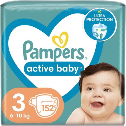 Pampers Active Baby rozmiar 3, 152 szt. 6kg-10kg