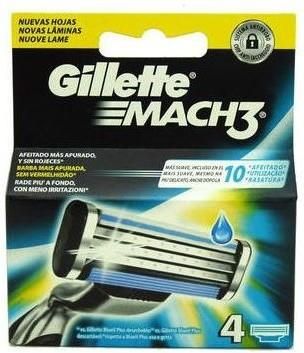 Gillette Mach3 Wymienne Ostrza Do Maszynki 4 szt