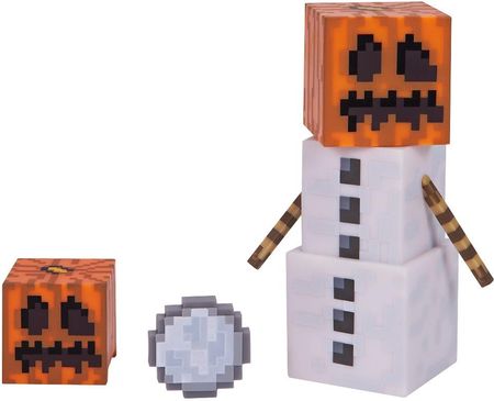 Tm Toys Minecraft Śnieżny Golem Figurka Kolekcjonerska Z Akcesoriami