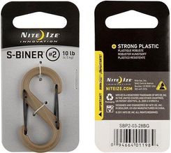 Zdjęcie Nite Ize Karabinek S-Biner #2 Plastic Black Gate - Coyote - SBP2-03-28BG (23105) - Łaziska Górne