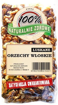 Naturalnie Zdrowe Orzechy Włoskie 1Kg