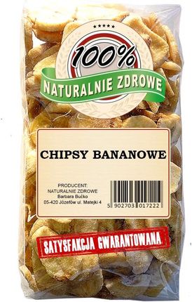 Naturalnie Zdrowe CHIPSY BANANOWE 500g